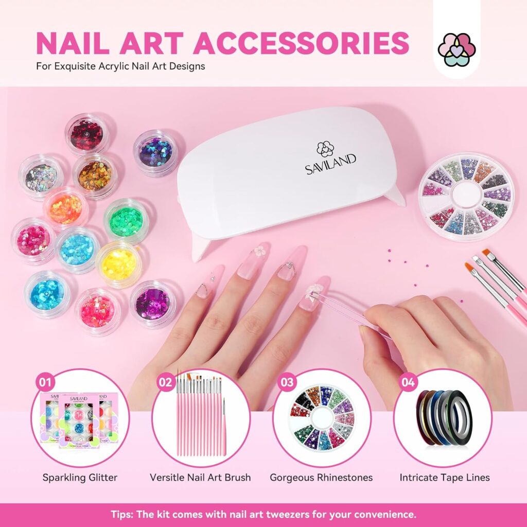 Nail care in Beaumont: SAVILAND Acrylic Nail Kit